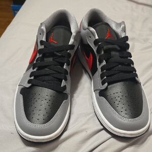 Wmns Air Jordan 1 Low 'Cement Fire Red'